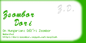 zsombor dori business card